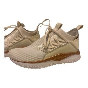 Puma Cream and Tan Sneakers